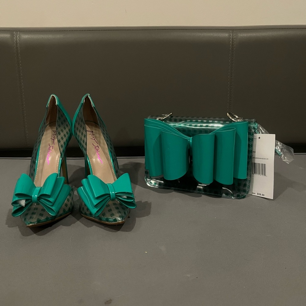 Betsy Johnson Princess P Bow Purse and Bow Heels